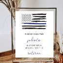 Search for police officer posters Thin blue line
