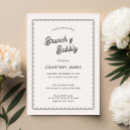 Search for brunch and bubbly invitations Black and white