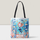 Search for the little mermaid tote bags Under the sea