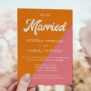 Search for pink and orange wedding invitations Colourful