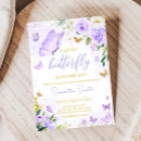 Search for purple butterfly baby shower invitations Butterflies