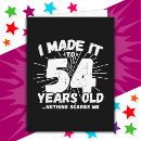 Search for 54 years old gear birthday cards Funny