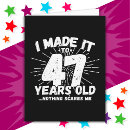 Search for 47th birthday cards Humour
