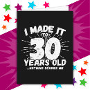 Search for funny 30 birthday cards 30th