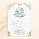 Search for unique baby boy shower invitations Elephant
