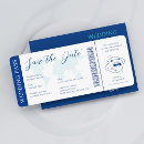Search for travel ticket invitations Blue