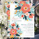 Search for love in bloom bridal shower invitations Calligraphy