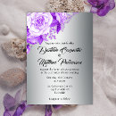 Search for purple rose wedding invitations Boho