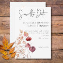 Search for fall leaves save the dates Elegant