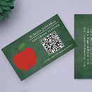 Search for school principal business cards Chalkboard