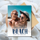 Search for beach wedding save the date postcards Destination
