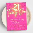 Search for hot pink and gold invitations Modern