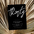 Search for 30 birthday invitations Minimalist
