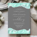 Search for aqua and grey wedding invitations Modern