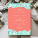Search for aqua coral invitations Trendy