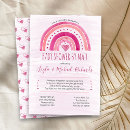 Search for pink watercolor invitations Rainbow