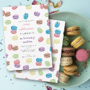 Search for macaron birthday invitations Watercolor