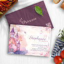 Search for enchanted castle invitations Whimsical