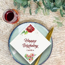 Search for vintage rose napkins Watercolor