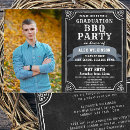 Search for bbq graduation invitations Rustic