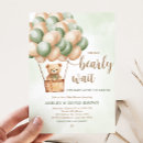 Search for hot air balloon baby shower invitations Bear