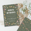Search for death birthday invitations Elegant