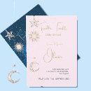 Search for pink moon baby shower invitations Celestial