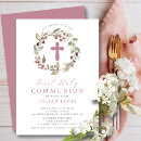 Search for digital first communion invitations Cross