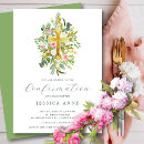 Search for catholic confirmation invitations Gold cross