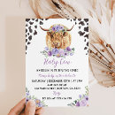 Search for purple cow print invitations Farm animal