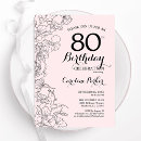 Search for blush pink birthday invitations Elegant