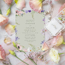 Search for elegant garden wedding invitations Wildflower