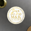 Search for gold foil save the date magnets Modern