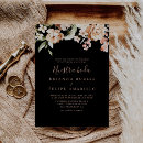 Search for black green gold wedding invitations Classic fancy script typography