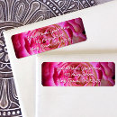 Search for flower photo return address labels Rose