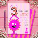 Search for hot pink birthday invitations Bold