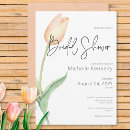 Search for tulip bridal shower invitations Modern elegant