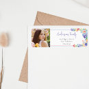 Search for wildflower return address labels Script typography