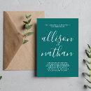 Search for teal wedding invitations Simple