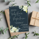 Search for light blue baby shower invitations Greenery