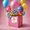 Search for birthday party thank you tags stickers Pink
