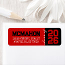 Search for black red return address labels Graduation