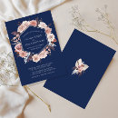 Search for blue floral wreath invitations Botanical