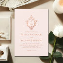 Search for rose gold wedding invitations Vintage