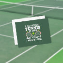 Search for funny tennis postcards Racket
