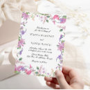 Search for lavender flower wedding invitations Purple