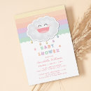 Search for raindrops baby shower invitations Modern