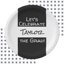 Search for graduation paper plates Typography