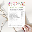 Search for over under bridal shower games Floral