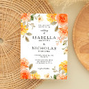 Search for bright floral wedding invitations Bold